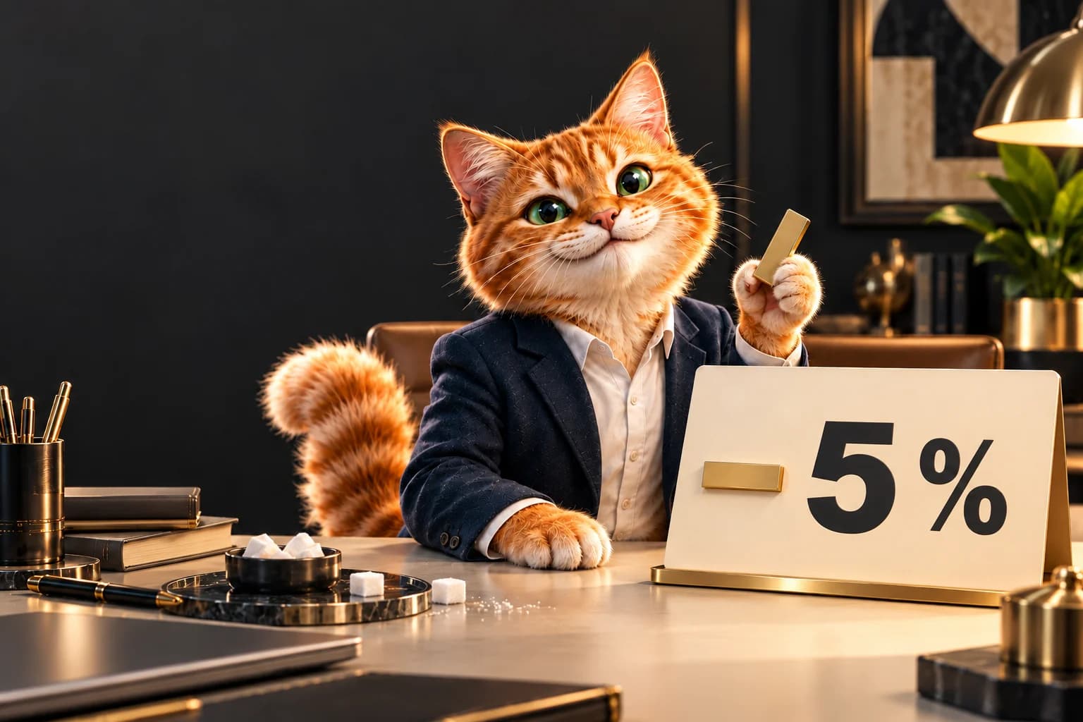 CAZ-Katze als Motiv der Zuckerrabatt-Aktion
