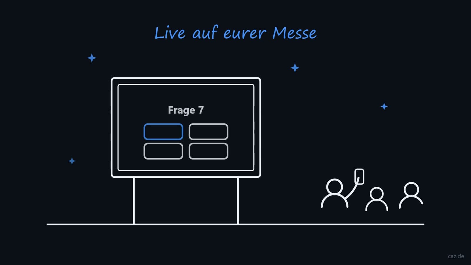 Vorführung des Eventmoduls Buzzerquiz