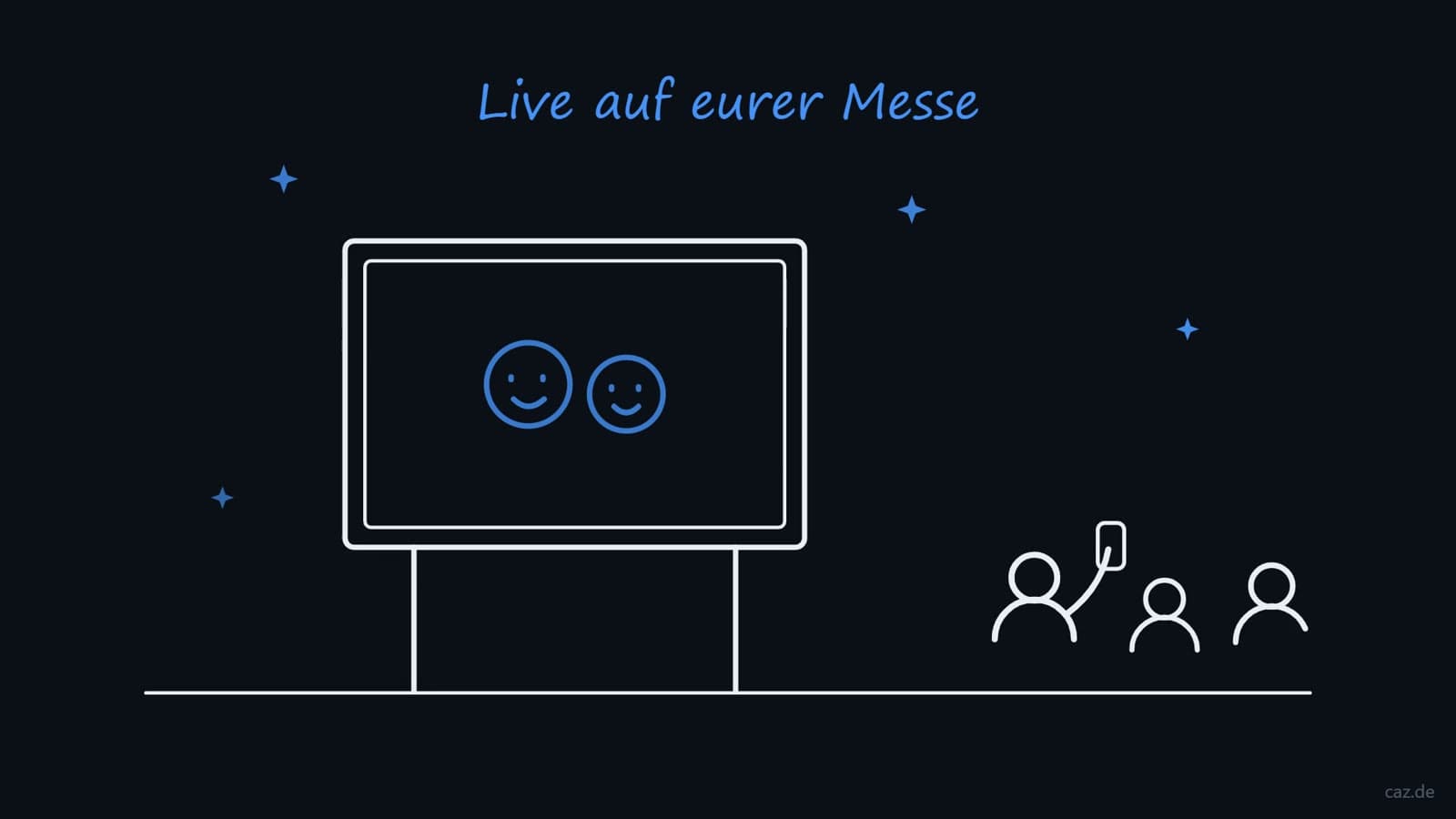 Vorführung des Eventmoduls Fotobox
