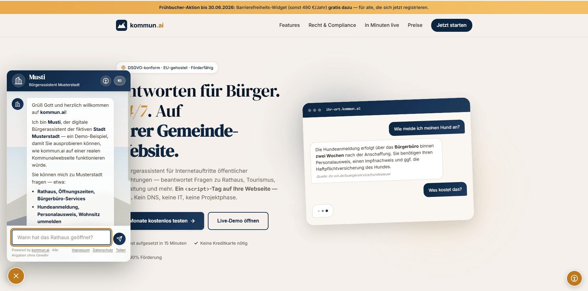 kommun.ai — AI Citizen Assistant for Municipalities