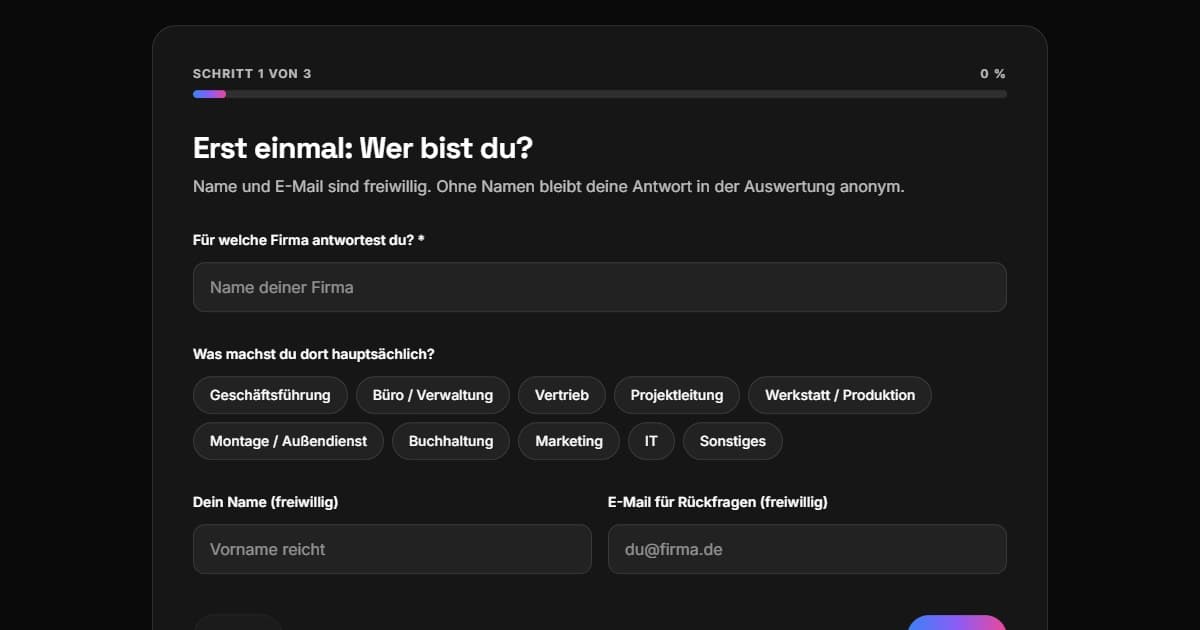 CAZkompass – Automatisierungspotenziale im Unternehmen finden