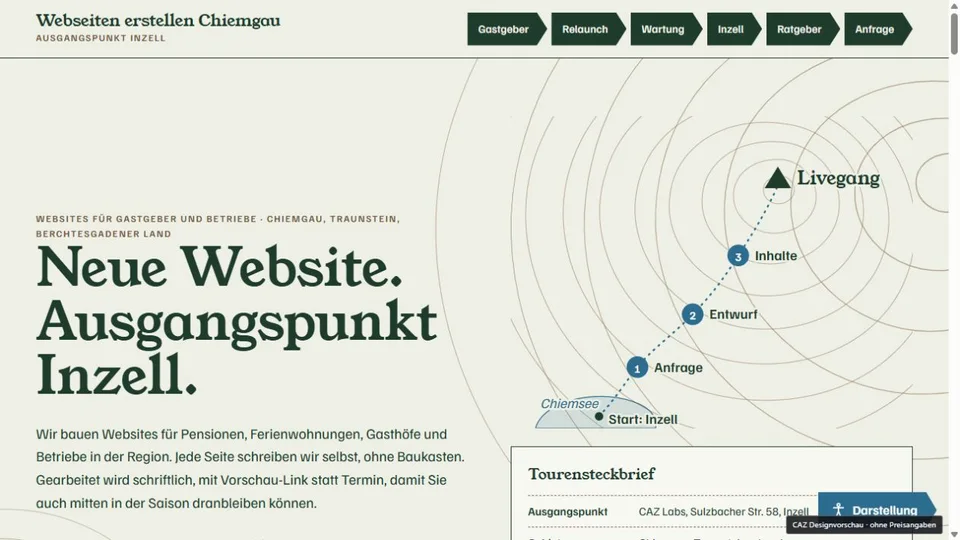 Designvorschau von webseiten-erstellen-chiemgau.de: Karte & Höhenlinien